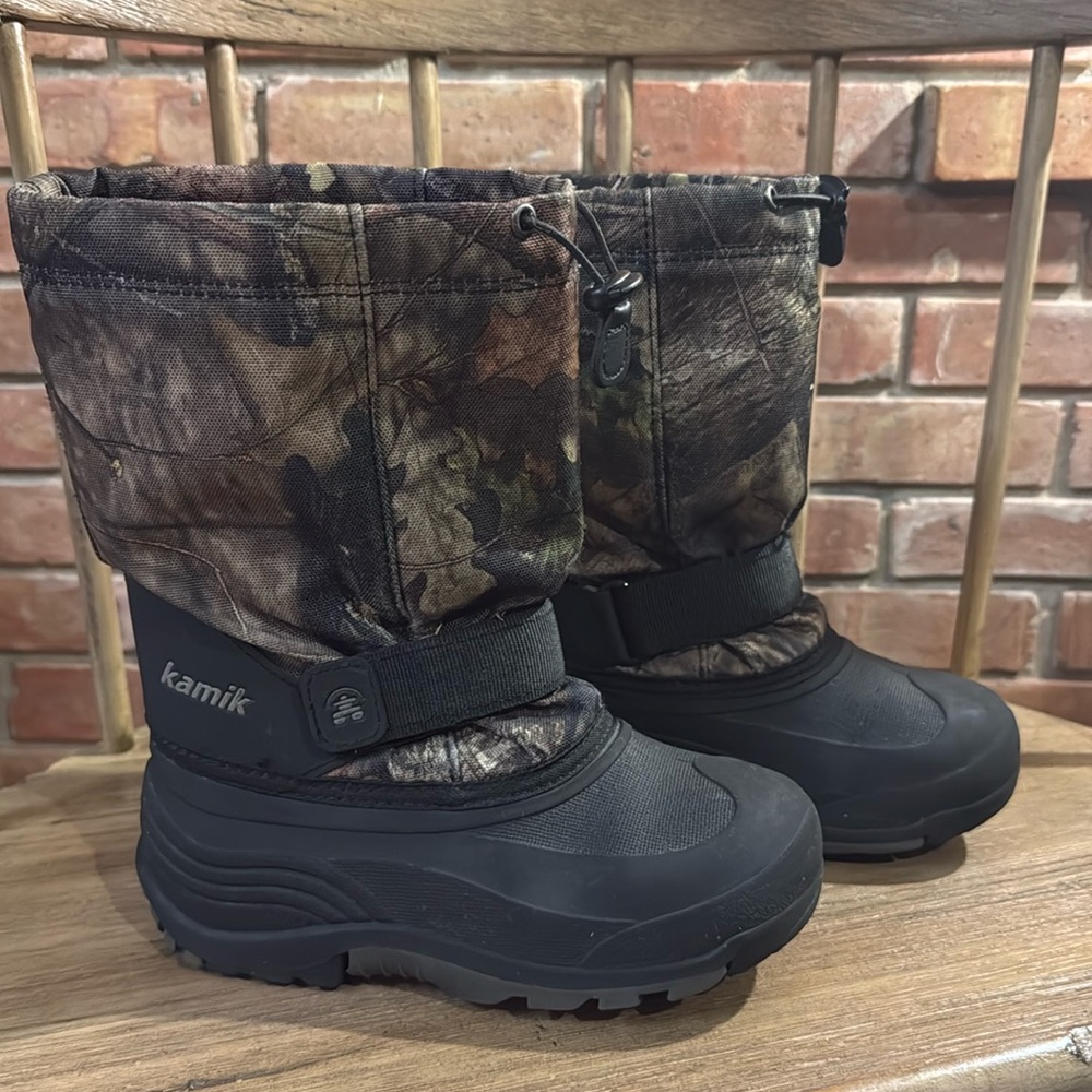 Unisex child Kamik Camo/Black Winter Snow Boots Winter Boots, Youth Bid …